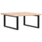 vidaXL Basin Shelf Wall Mounted Steel and Solid Wood Oak