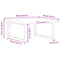 vidaXL Basin Shelf Wall Mounted Steel and Solid Wood Oak