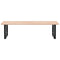 vidaXL Basin Shelf Wall Mounted Steel and Solid Wood Oak