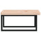 vidaXL Basin Shelf Wall Mounted Steel and Solid Wood Oak