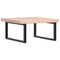 vidaXL Basin Shelf Wall Mounted Steel and Solid Wood Oak