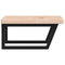 vidaXL Basin Shelf Wall Mounted Steel and Solid Wood Oak