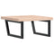 vidaXL Basin Shelf Wall Mounted Steel and Solid Wood Oak