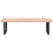 vidaXL Basin Shelf Wall Mounted Steel and Solid Wood Oak
