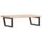 vidaXL Basin Shelf Wall Mounted Steel and Solid Wood Oak