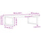 vidaXL Basin Shelf Wall Mounted Steel and Solid Wood Oak