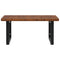 vidaXL Basin Shelf Wall Mounted Steel and Solid Wood Oak