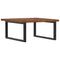 vidaXL Basin Shelf Wall Mounted Steel and Solid Wood Oak