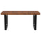 vidaXL Basin Shelf Wall Mounted Steel and Solid Wood Oak
