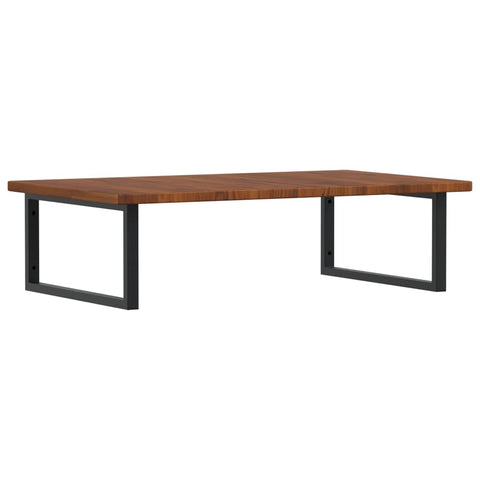 vidaXL Basin Shelf Wall Mounted Steel and Solid Wood Oak