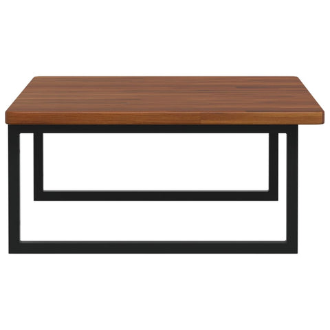 vidaXL Basin Shelf Wall Mounted Steel and Solid Wood Oak