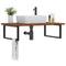 vidaXL Basin Shelf Wall Mounted Steel and Solid Wood Oak