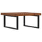 vidaXL Basin Shelf Wall Mounted Steel and Solid Wood Oak