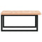 vidaXL Basin Shelf Wall Mounted Steel and Solid Wood Beech