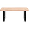 vidaXL Basin Shelf Wall Mounted Steel and Solid Wood Beech