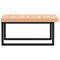 vidaXL Basin Shelf Wall Mounted Steel and Solid Wood Beech