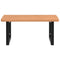 vidaXL Basin Shelf Wall Mounted Steel and Solid Wood Beech