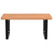vidaXL Basin Shelf Wall Mounted Steel and Solid Wood Beech