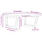 vidaXL Basin Shelf Wall Mounted Steel and Solid Wood Beech