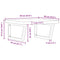 vidaXL Basin Shelf Wall Mounted Steel and Solid Wood Beech