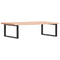 vidaXL Basin Shelf Wall Mounted Steel and Solid Wood Beech