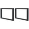 vidaXL Basin Shelf Wall Mounted Steel and Solid Wood Beech