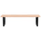 vidaXL Basin Shelf Wall Mounted Steel and Solid Wood Beech