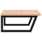 vidaXL Basin Shelf Wall Mounted Steel and Solid Wood Beech