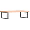 vidaXL Basin Shelf Wall Mounted Steel and Solid Wood Beech