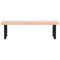 vidaXL Basin Shelf Wall Mounted Steel and Solid Wood Beech