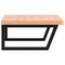 vidaXL Basin Shelf Wall Mounted Steel and Solid Wood Beech