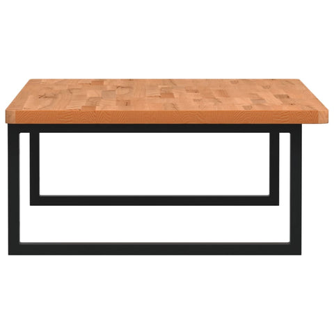 vidaXL Basin Shelf Wall Mounted Steel and Solid Wood Beech