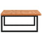 vidaXL Basin Shelf Wall Mounted Steel and Solid Wood Beech