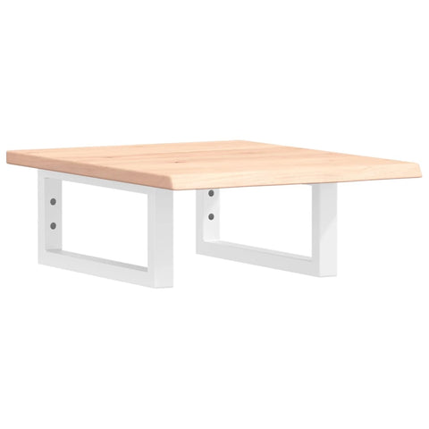 vidaXL Basin Shelf Wall Mounted Steel and Solid Wood Oak