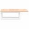 vidaXL Basin Shelf Wall Mounted Steel and Solid Wood Oak