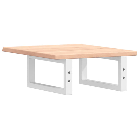 vidaXL Basin Shelf Wall Mounted Steel and Solid Wood Oak