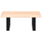 vidaXL Basin Shelf Wall Mounted Steel and Solid Wood Oak