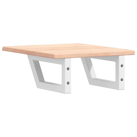 vidaXL Basin Shelf Wall Mounted Steel and Solid Wood Oak