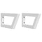 vidaXL Basin Shelf Wall Mounted Steel and Solid Wood Oak