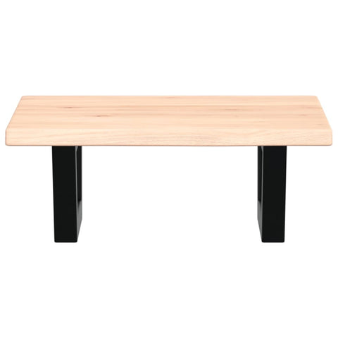 vidaXL Basin Shelf Wall Mounted Steel and Solid Wood Oak