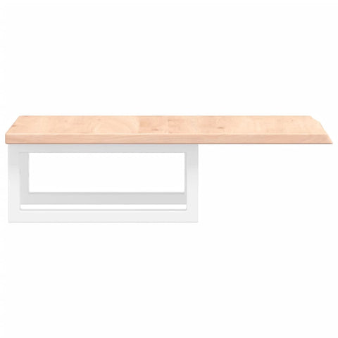 vidaXL Basin Shelf Wall Mounted Steel and Solid Wood Oak