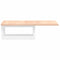 vidaXL Basin Shelf Wall Mounted Steel and Solid Wood Oak