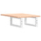 vidaXL Basin Shelf Wall Mounted Steel and Solid Wood Oak