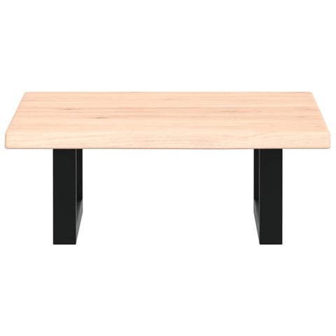 vidaXL Basin Shelf Wall Mounted Steel and Solid Wood Oak