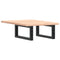 vidaXL Basin Shelf Wall Mounted Steel and Solid Wood Oak