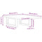 vidaXL Basin Shelf Wall Mounted Steel and Solid Wood Oak