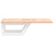 vidaXL Basin Shelf Wall Mounted Steel and Solid Wood Oak