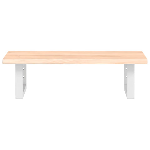 vidaXL Basin Shelf Wall Mounted Steel and Solid Wood Oak