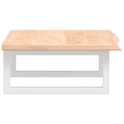 vidaXL Basin Shelf Wall Mounted Steel and Solid Wood Oak