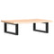 vidaXL Basin Shelf Wall Mounted Steel and Solid Wood Oak